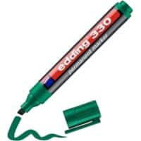 edding 330 Permanent marker Breed Beitelpunt 5 mm Groen Navulbaar