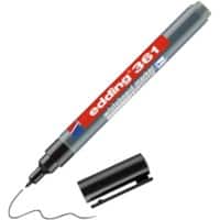edding 361 Whiteboard-marker Zwart Fijn Ronde punt