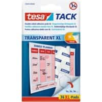 tesa Zelfklevende pads Transparant 84 g 36 Stuks