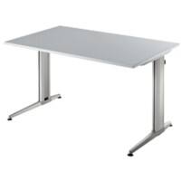 Hammerbacher Bureau C-Voet Lichtgrijs 1.200 x 800 x 720 mm