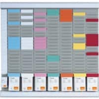 Nobo Midi T-kaartplanbord 48 (B) x 48 (H) cm Metal Grijs