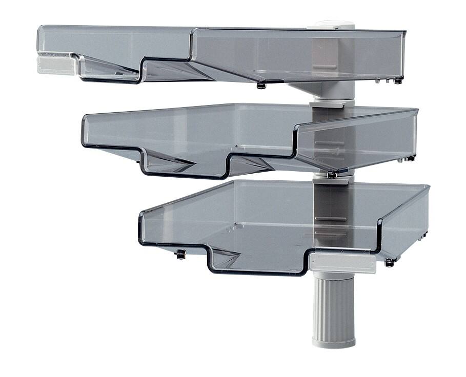 Hansa TSA 5020 Zwenkbasis met 3 brievenbakjes Grijs A4 3 kg 20,5 cm