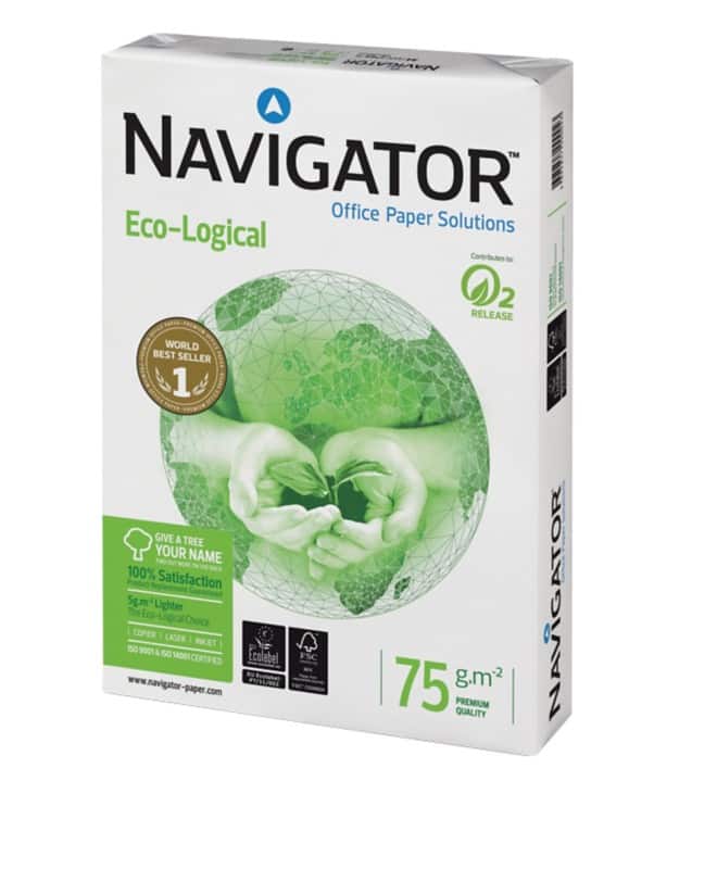 Navigator Eco-Logical A4 Kopieerpapier 75 g/m² Glad Wit 500 Vellen