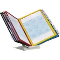 DURABLE Vario Pro Zichtpanelensysteem 10 Panelen A4 Bureaumontage, wandmontage Kunststof, staal Transparant