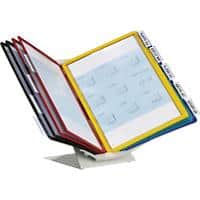 DURABLE Vario Pro Zichtpanelensysteem 10 Panelen A4 Bureaumontage, wandmontage Kunststof, Staal Transparant