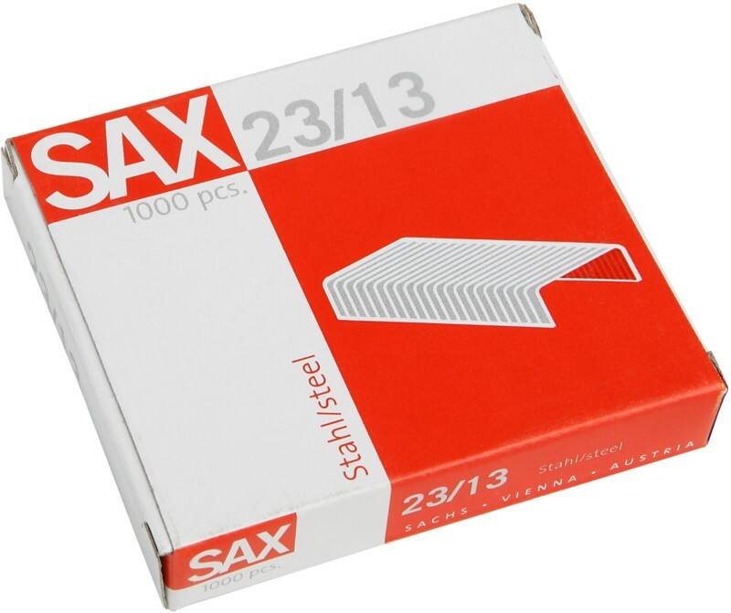 SAX Nietjes 23/13 1-213-03 Staal Zilver 1000 Nietjes