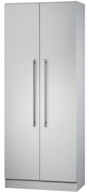 Hammerbacher Matrix Archiefkast Gemelamineerde spaanplaat 4 Planken Afsluitbaar 800 x 420 x 2.004 mm Grijs