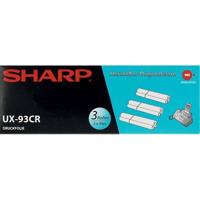 Sharp UX93CR Lint Zwart 3 Stuks