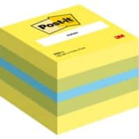 Post-it Notes Kubus 51 x 51 mm Limoen Kleurenassortiment 400 Vellen