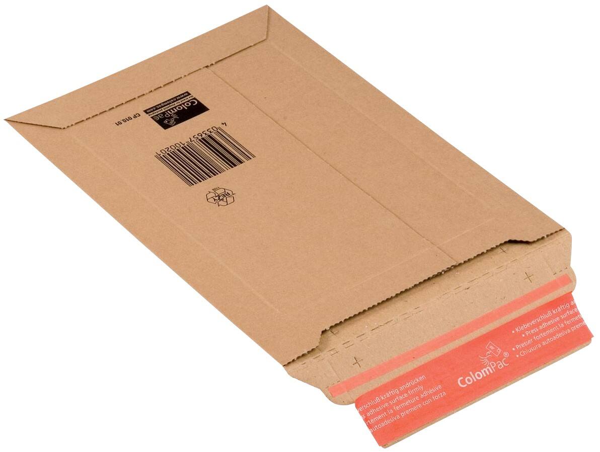 ColomPac Kartonnen envelop CP 010.01 (150 x 250 x 1-50) Bruin 167 (B) x 268 (D) x 50 (H) mm