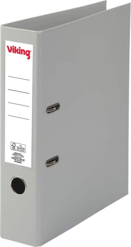 Viking Breed Ordner A4 75 mm Grijs 2 Ringen Kunststof Mat Staand