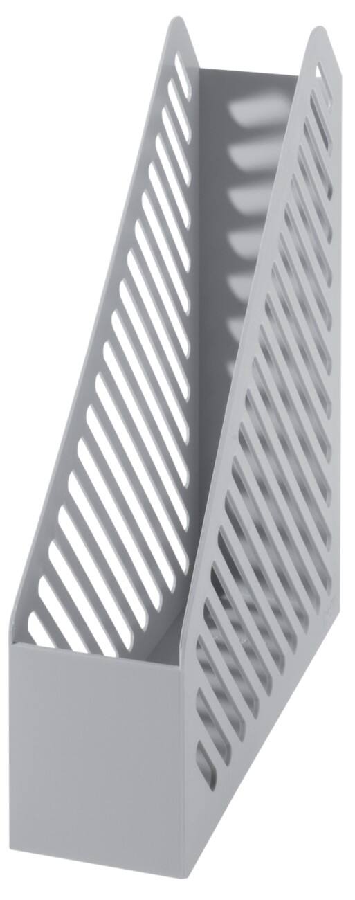 helit The Tower Gate Tijdschriftencassette Licht grijs A4 Polystyreen 7,8 x 25 x 29,5 cm