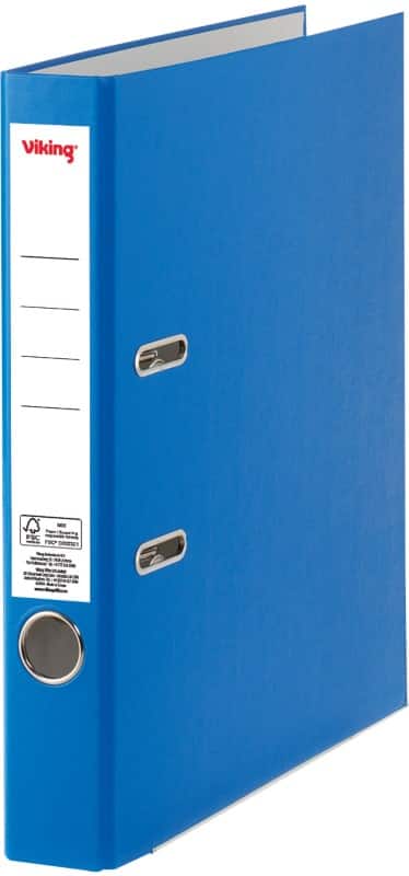 Viking Smal Ordner A4 50 mm Blauw 2 Ringen Kunststof Mat Staand