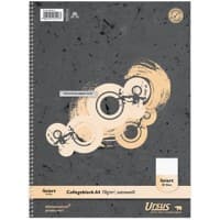Ursus Style Schrijfblok A4 Gelinieerd Spiraal gebonden Papier Wit Geperforeerd  160 Pagina's