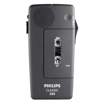 Philips Memorecorder Met Cassette Zakformaat LFH388 Zwart