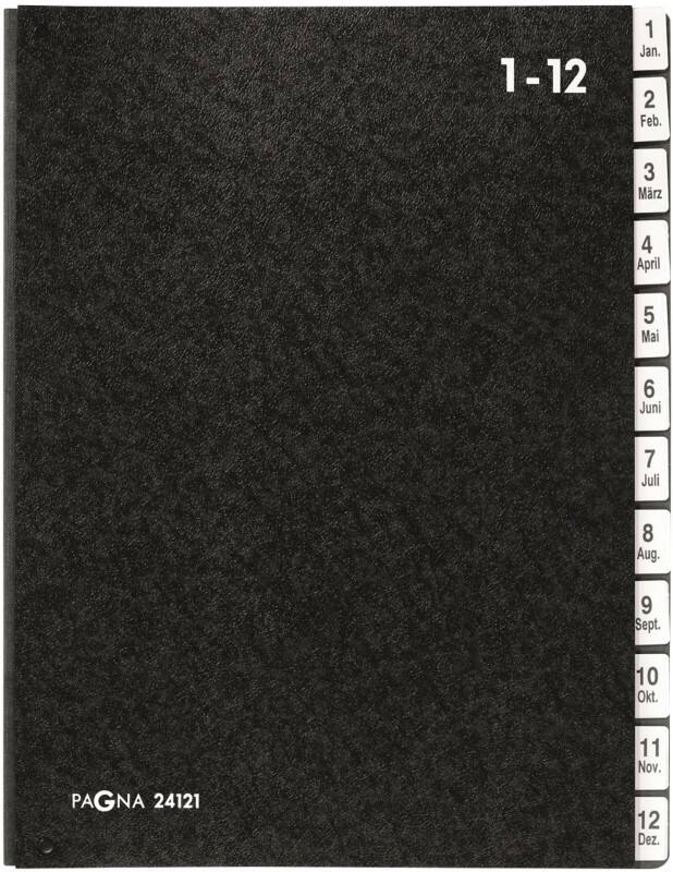 PAGNA Sorteermap Classic 24121-04 Gerecycled vezelplaat A4 Zwart