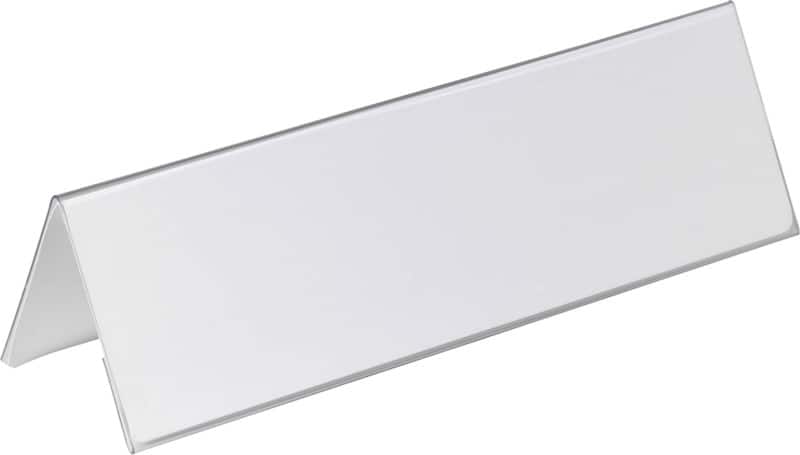 DURABLE Tafelnaambord 805319 Transparant Pak van 25 stuks