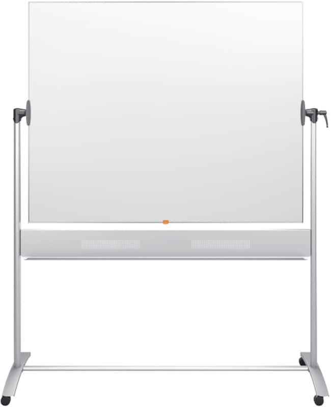 Nobo Vrijstaand Magnetisch Mobiel Kantelbaar whiteboard Emaille 150 x 120 cm Wit