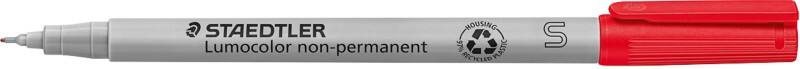 STAEDTLER Lumocolor 311-2 Niet permanente overheadmarker 97% gerecycled Ronde punt Viltstift 0,4 mm Rood Navulbaar