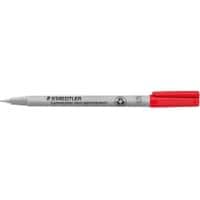 STAEDTLER Lumocolor 311-2 Niet permanente overheadmarker 97% gerecycled Ronde punt Viltstift 0,4 mm Rood Navulbaar
