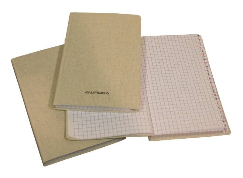 AURORA Buroclass Schrift Geruit Gebonden Wit 96 Pagina's