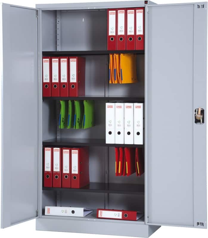 Realspace Kast Staal 4 Planken Afsluitbaar 920 x 420 x 1.950 mm Zilver