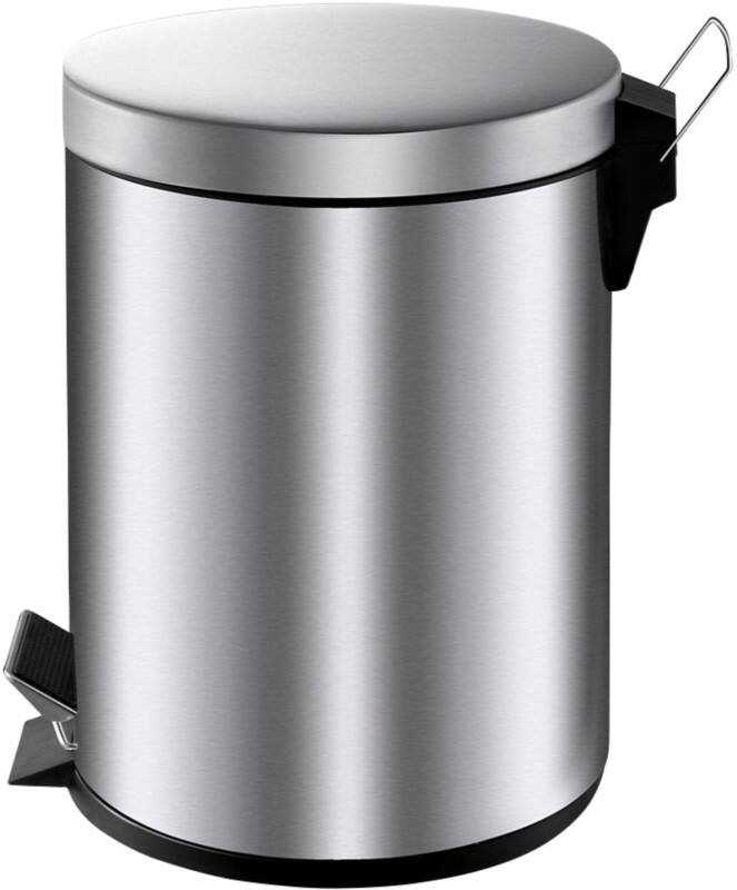 Vepa Bins Pedaalemmer 5 l Zilver Metaal