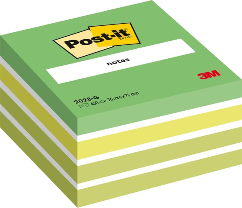 Post-it Notes Kubus 76 x 76 mm Pastelgroen 450 Vellen