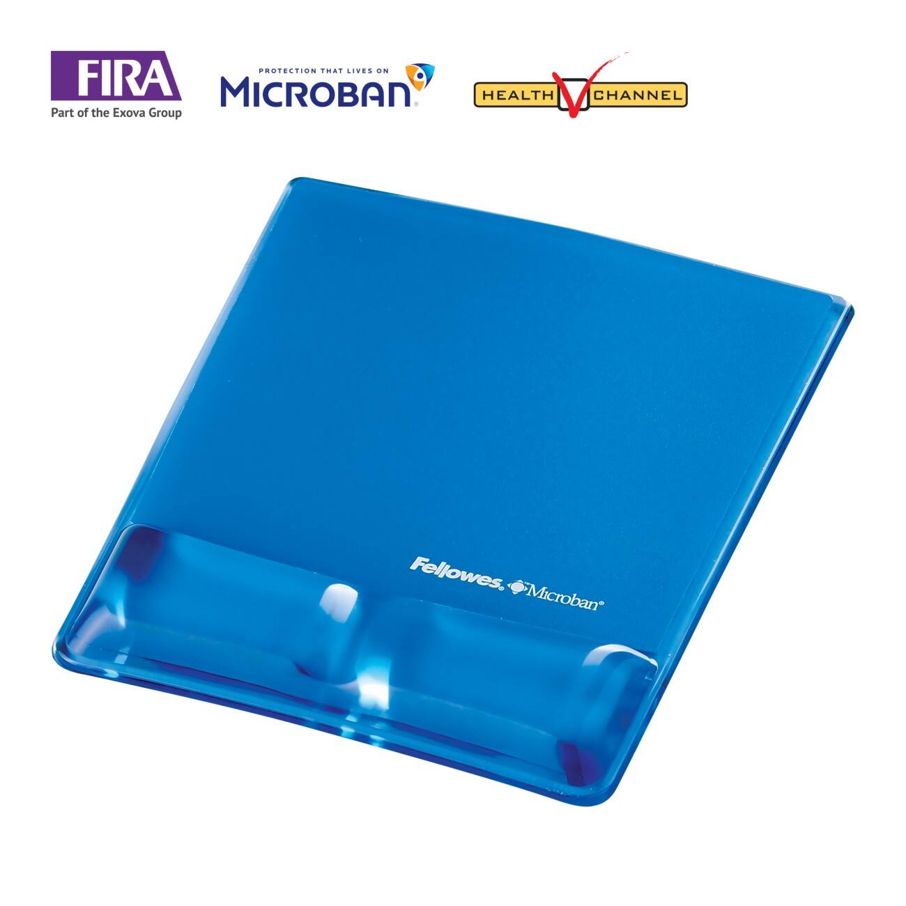 Fellowes Muismat Health-V Blauw