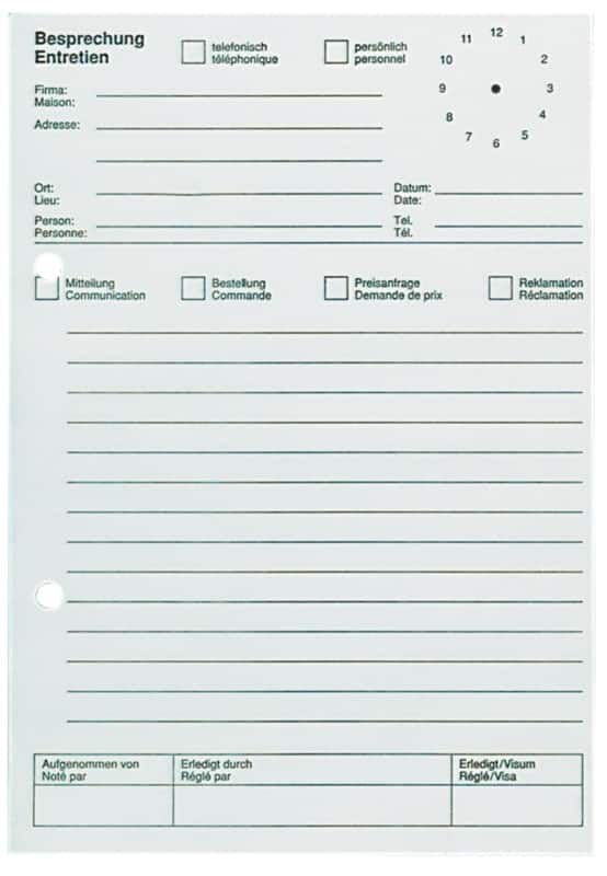 Ursus Style Terugbelboek A5 Gelinieerd Wit Geperforeerd  608820000 80 Vellen