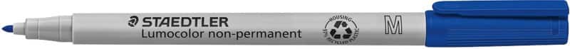 STAEDTLER Marker 97% Gerecycled Medium Ronde punt 1 mm Blauw 10 Stuks