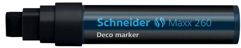 Schneider Maxx 260 Krijtmarker Zwart Breed Beitelpunt 15 mm