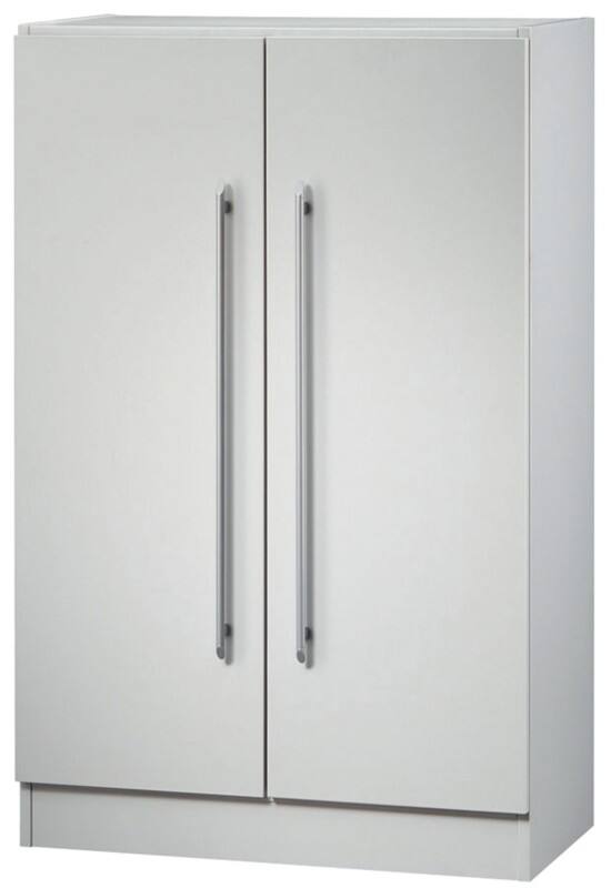 Hammerbacher Archiefkast Gemelamineerde spaanplaat, Kunststof 2 Planken 800 x 420 x 1.270 mm Grijs