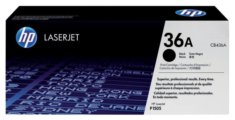 HP 36A originele tonercartridge CB436A zwart