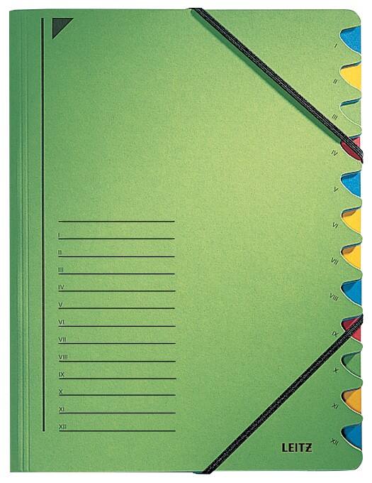 Leitz Sorteermap 3912 A4 Groen Karton 24,7 x 32 cm