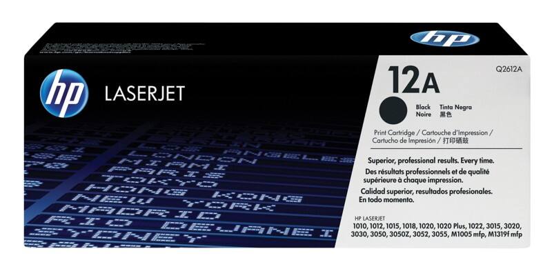 HP 12A originele tonercartridge Q2612A zwart