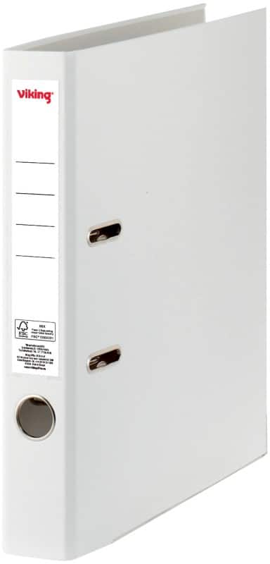 Viking Smal Ordner A4 50 mm Wit 2 Ringen Kunststof Mat Staand