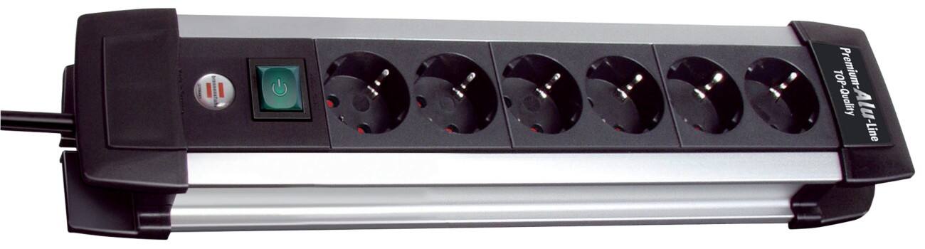brennenstuhl Stekkerdoos Premium-Alu-Line 6 stopcontacten
