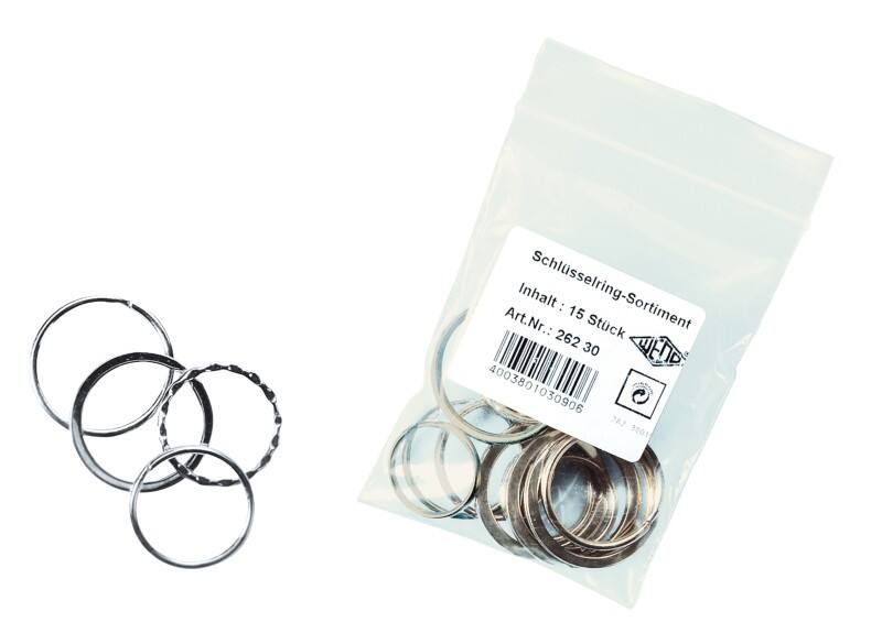 WEDO Sleutelring Metaal Zilver 15 Stuks