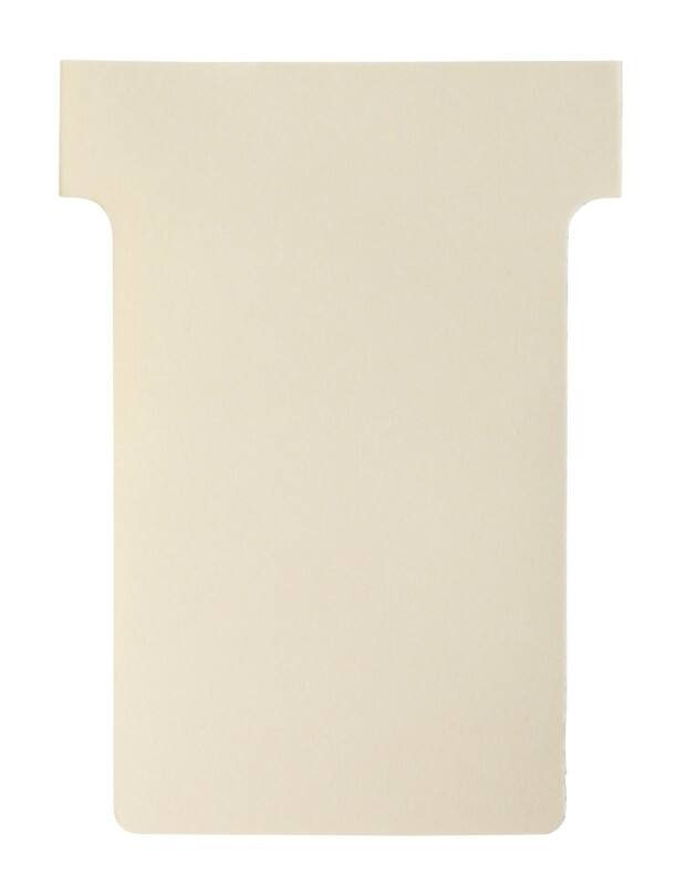 Nobo T-kaartjes Maat 2 Beige 6 x 8,5 cm 100 Stuks