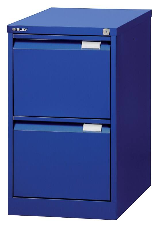 Bisley Stalen Archiefkast 2 Lades 470 x 622 x 711 mm Blauw