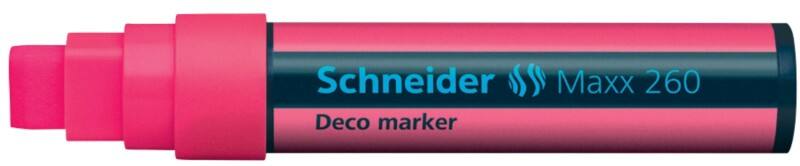 Schneider Maxx 260 Krijtmarker Rood Breed Beitelpunt 15 mm