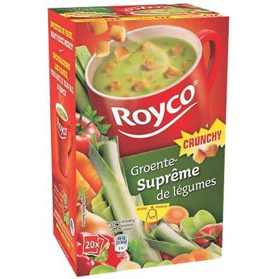 Royco Groente-Suprême Instant soep Groente Crunchy 20 Stuks à 30 g