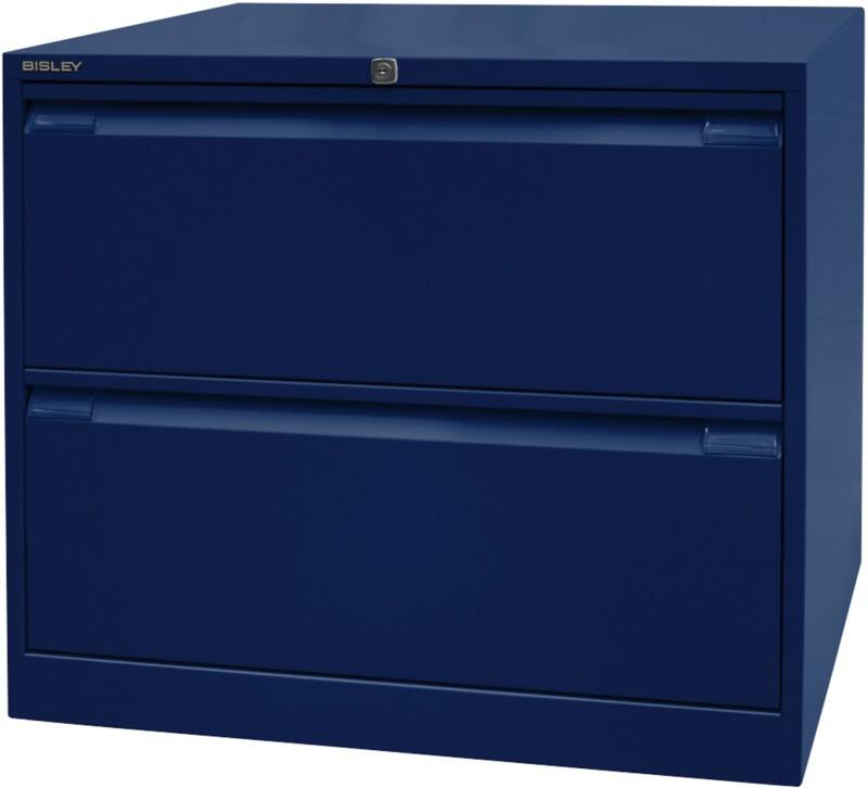 Bisley Archiefkast Staal 2 lades 800 x 622 x 711 mm Oxfordblauw