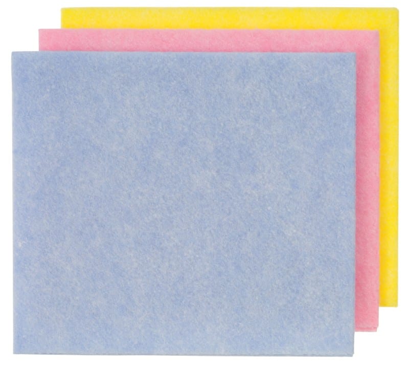 Viscose Schoonmaakdoekjes Kleurenassortiment 35 x 38 cm 10 Stuks 