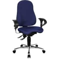 TOPSTAR Bureaustoel Permanent Contact Stof In hoogte verstelbare armleuning Hoogteverstelbare zitting Blauw 110 kg Sitness 10