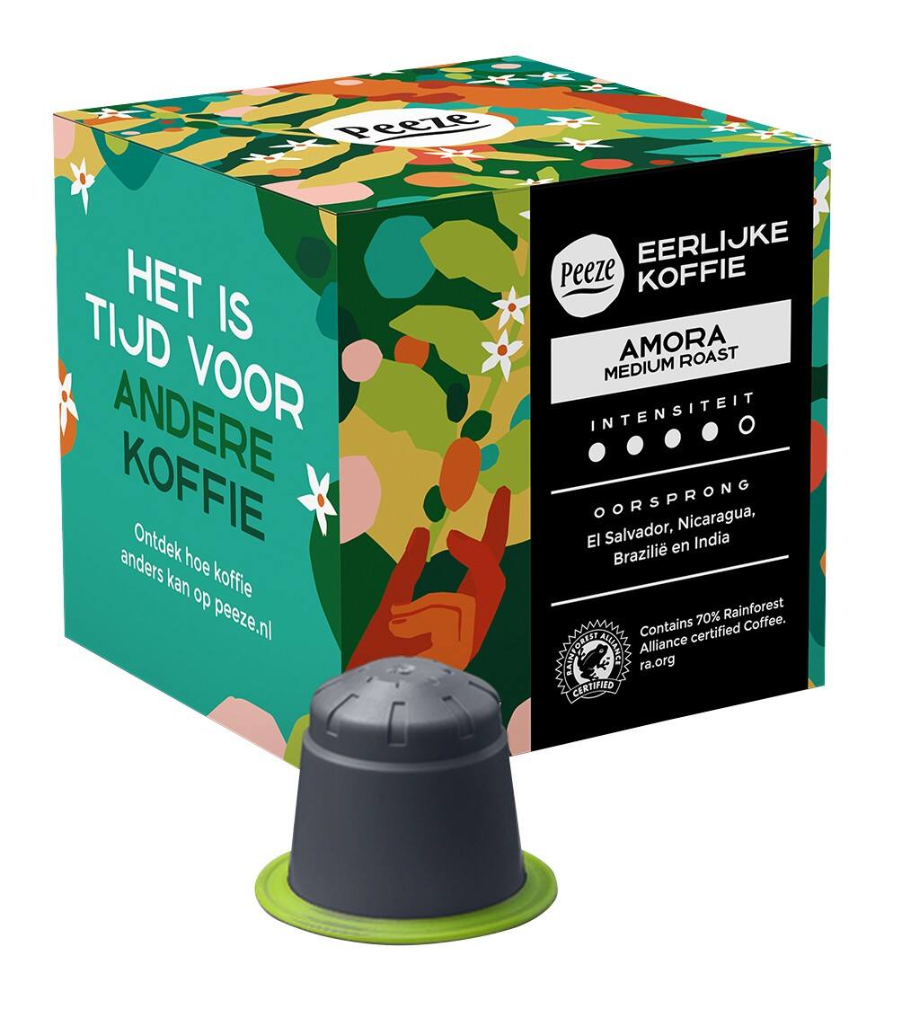 PEEZE Lungo scuro Koffiecups 10 Stuks à 9 g