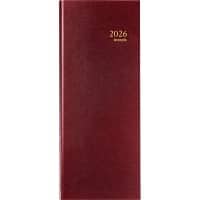 Brepols Saturnus Lang Lima Agenda 2026 1 Dag per pagina Duits, Engels, Frans, Nederlands Bordeauxrood 0,111,1255,04,6,0