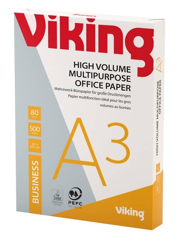 Viking Business A3 Kopieerpapier 80 g/m² Glad Wit 161 CIE 500 Vellen
