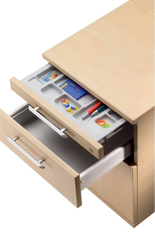 Hammerbacher Mobiel ladeblok AC20/3 Esdoorn 428 x 580 x 590 mm